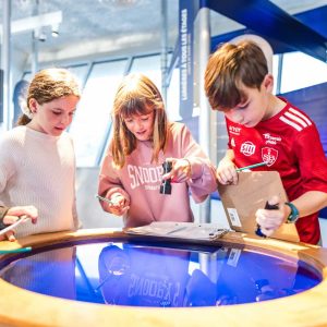 Oceanauts' City at Océanopolis, a space dedicated to children. "Oceanautes on the Shore" activity.