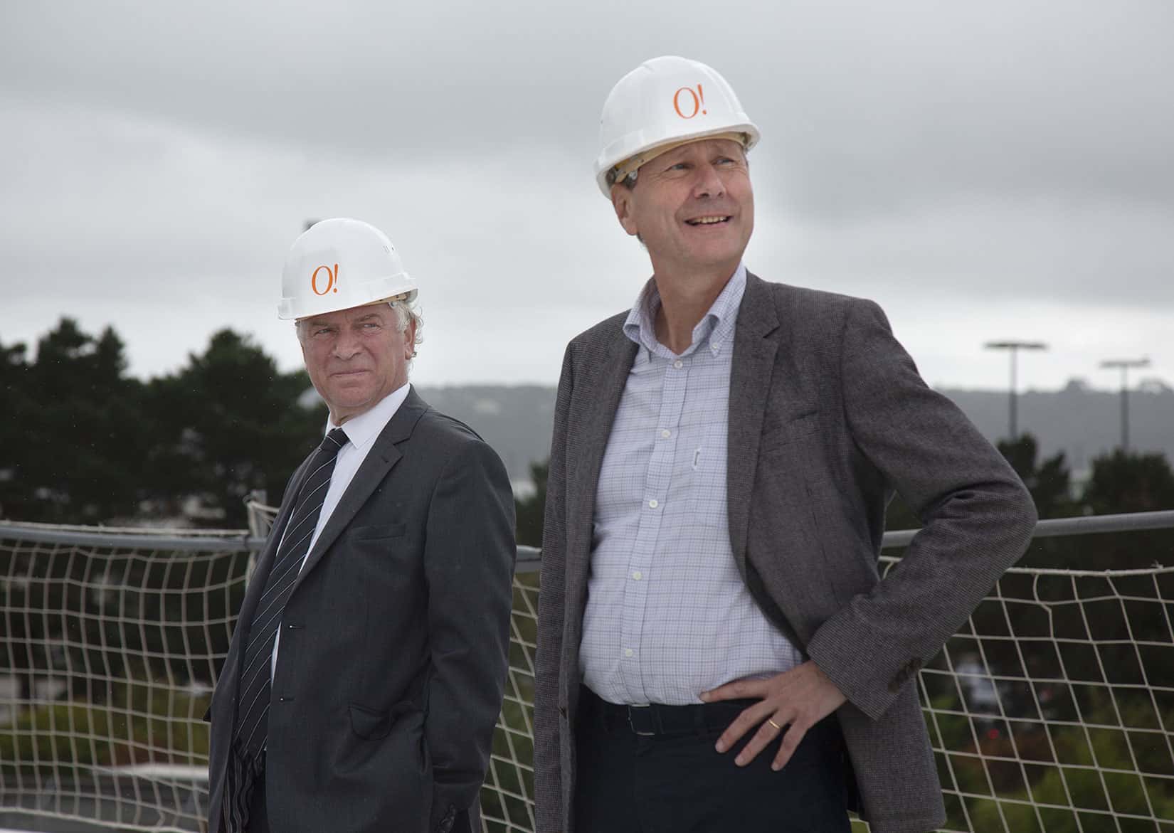 Transition Energétique - François Cuillandre - Président de Brest Métropole et Président de Brest'aim, Philippe Mathieu - Directeur de Brest'aim - © Océanopolis