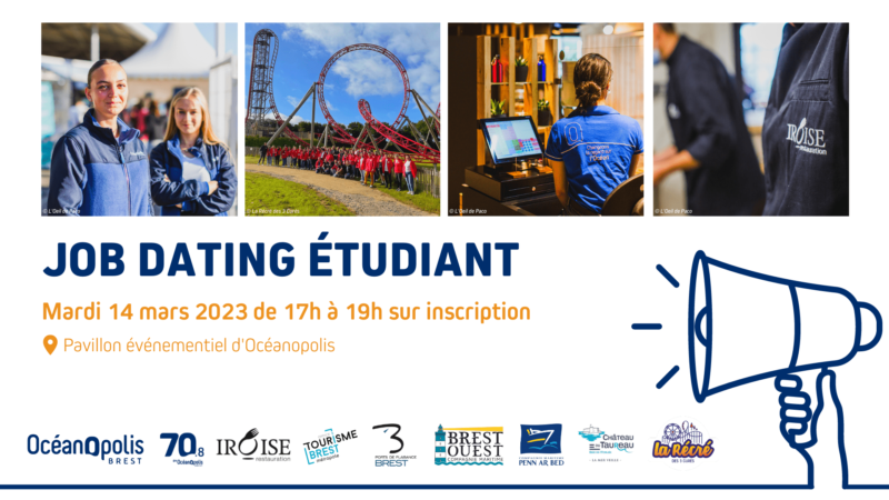 Visuel pour le job dating étudiant 2023