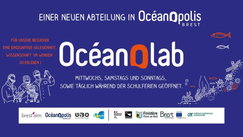 Eröffnung des Océanolab, einer neuen Abteilung in Océanopolis