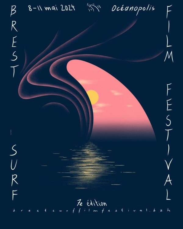 Affiche du Brest Surf Film Festival 2024