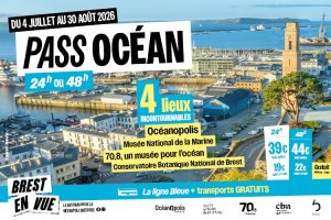 Pass Océan du 4 juillet au 30 août 2026 : un seul billet pour 4 lieux incontournables à Brest cet été