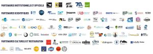 Bandeau des logos des partenaires de la Nuit des Chercheurs 2026, partenaires institutionnels et officiels, partenaires scientifiques, et partenaires culturels et restauration