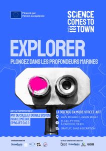 Affiche juillet 2026 - Science Comes To Town : explorer, plongez dans les profondeurs marines à l'occasion de Brest fête la Marine