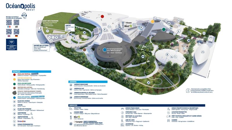 Plan de visite Océanopolis